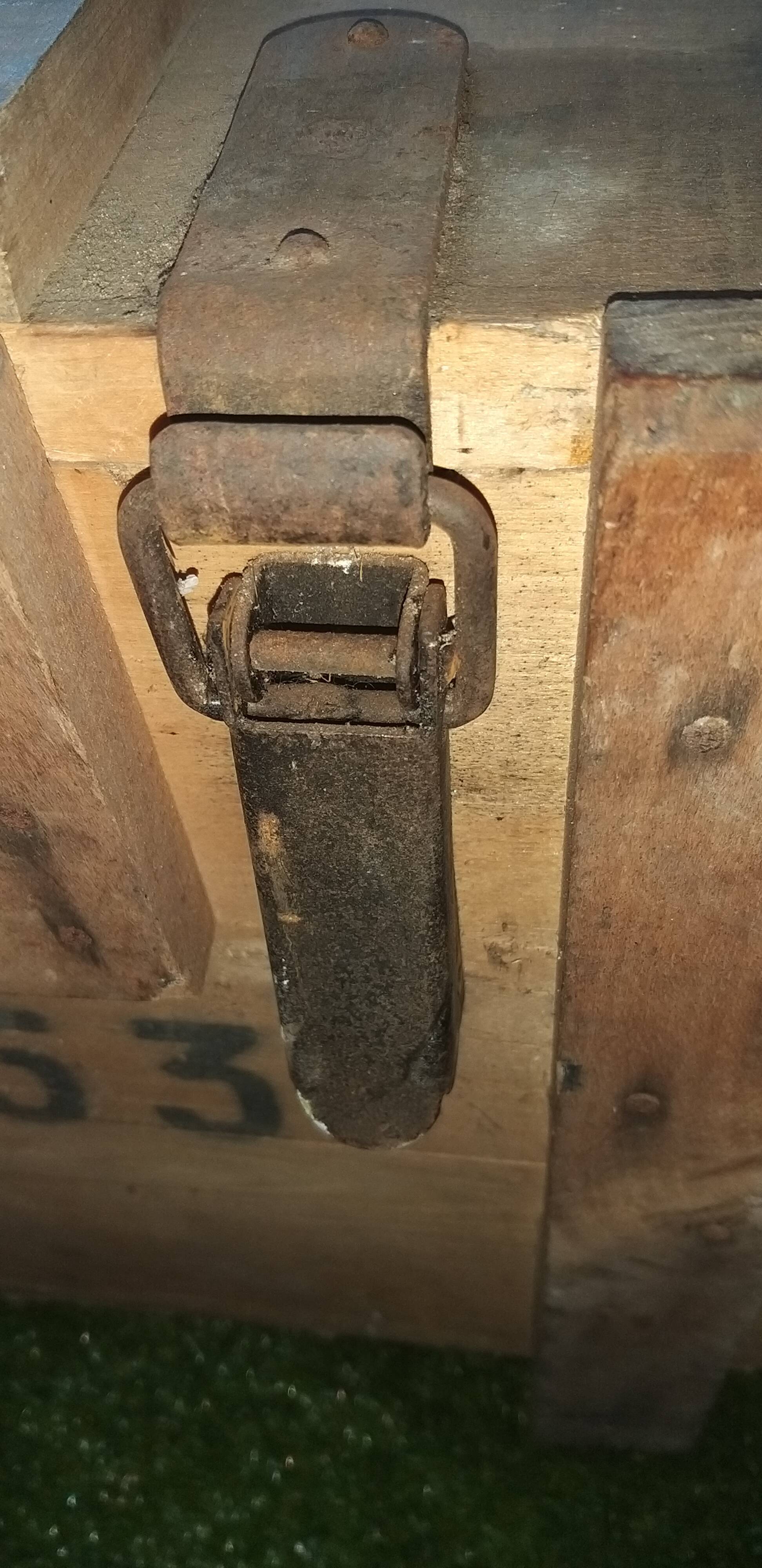 Military wood crate