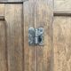 Old bar icebox in oak and zinc - sideboard (renovated)
