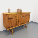 Vintage rattan sideboard from the 50/60s