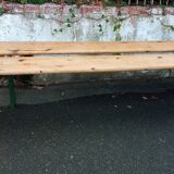Pair of vintage community folding benches
