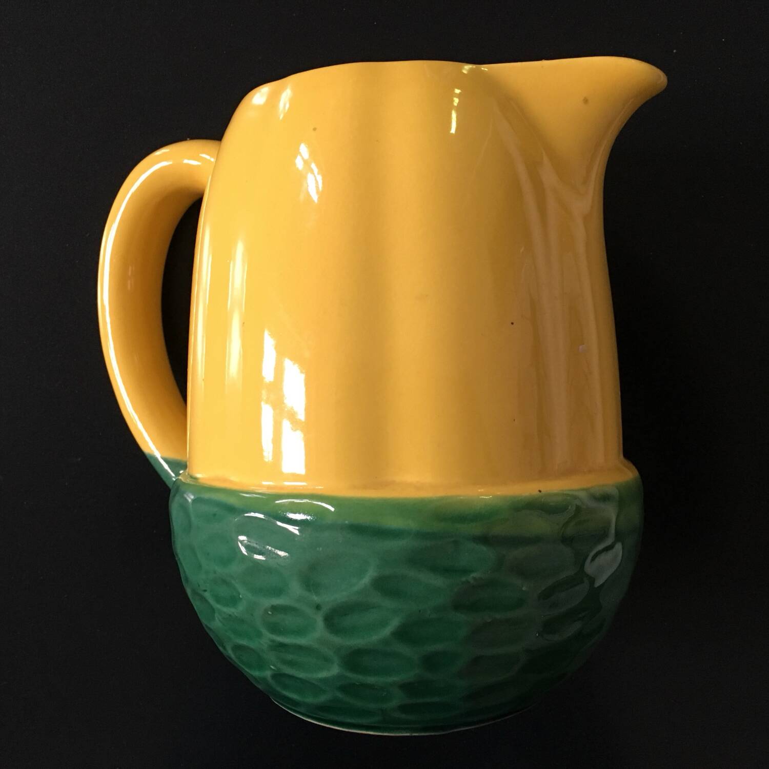 Green ceramic soup tureen