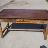 Restored solid oak farmhouse table