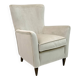 Fauteuil en velours italien moderne du milieu du siècle attribué à Gio Ponti pour Isa, années 50