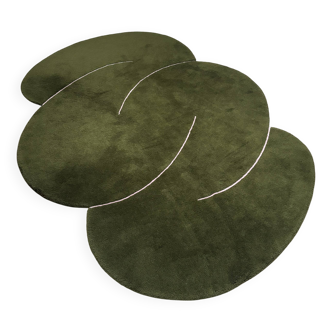 Tapis OKEJ Rug Moss Squiggle vert