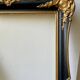 Antique frame Black & gilded borders on wood 51 x 35.5 cm