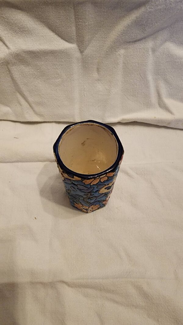 Vase rouleau émaux de longwy