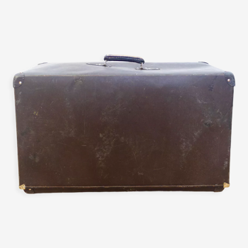 Vintage leather box, spain, 1930's