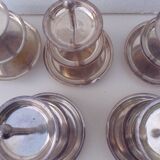 Set of 10 three-tiered serving trays.