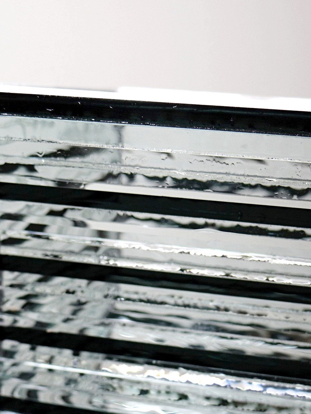 Sculptural lamp body "Stacked Glass" vintage 75-85 modernist