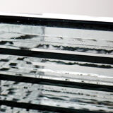 Sculptural lamp body "Stacked Glass" vintage 75-85 modernist