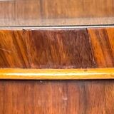 Wardrobe mirror with base cabinet in art deco style