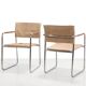Chaises Karin Mobring Amiral en chrome et jute de 1973