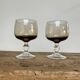 5 verres à liqueur fumés