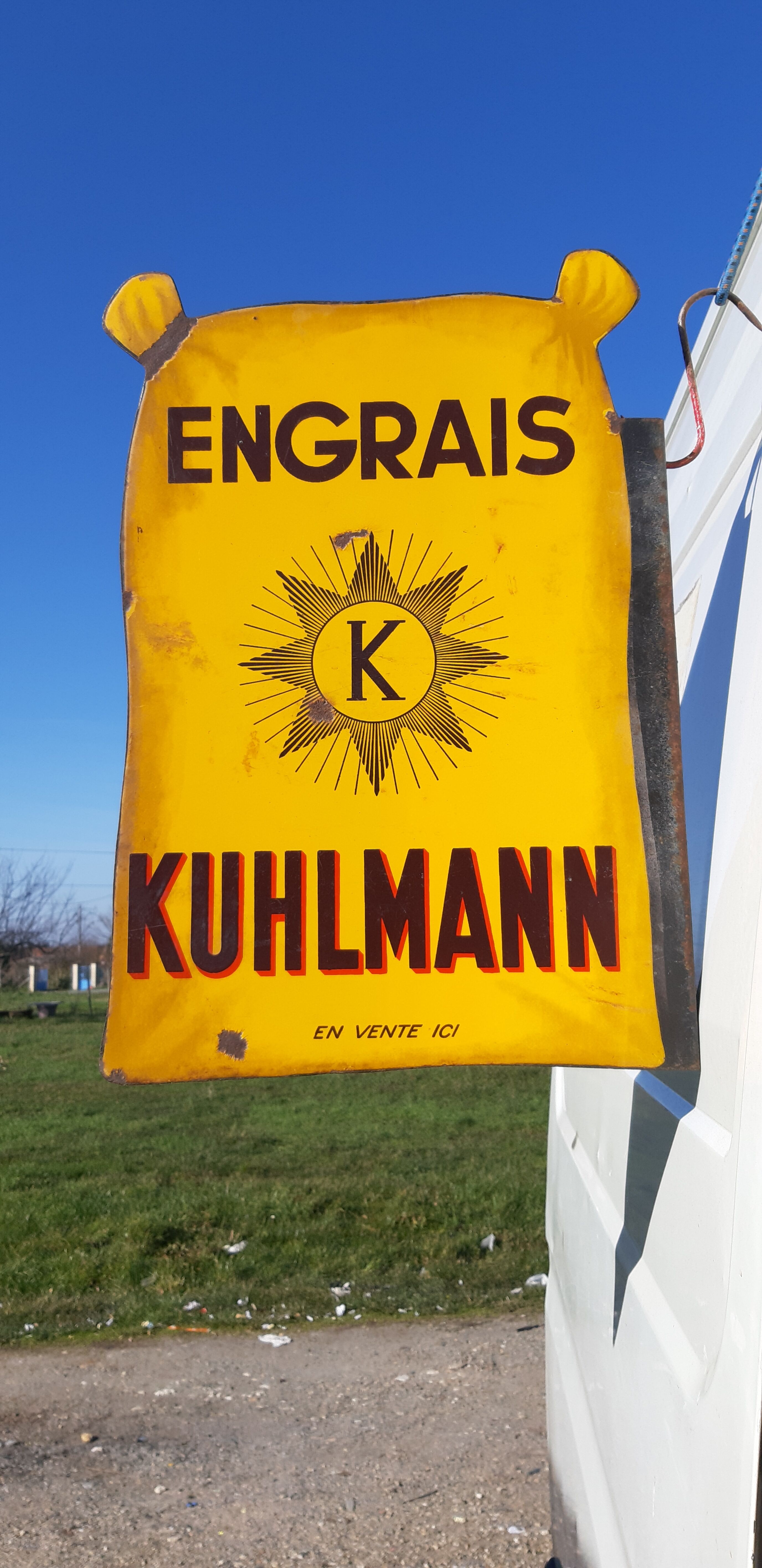 Enamelled plate Kuhlmann