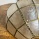 Mother-of-pearl and brass wall light