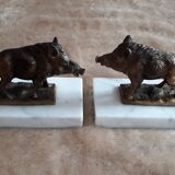 Bookends - boars - 50s