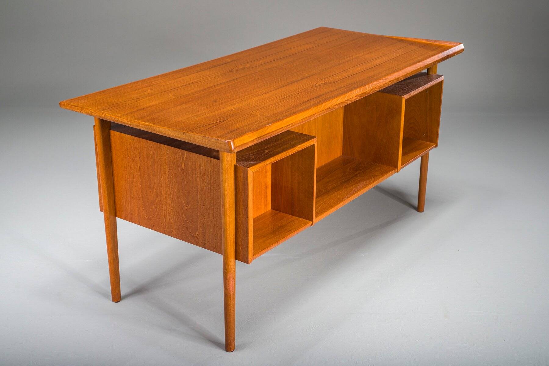 Danish teak desk by Peter Lovig Nielsen for Hedensted Mobelfabrik, 1974