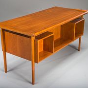 Danish teak desk by Peter Lovig Nielsen for Hedensted Mobelfabrik, 1974