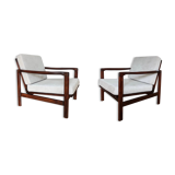 Grey B 7752 Armchairs By Zenon Bączyk For Swarzędzkie Fabryki Mebli, 1960s, Set Of 2
