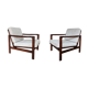 Fauteuils Gris B 7752 Par Zenon Bączyk Pour Swarzędzkie Fabryki Mebli, années 1960, Set Of 2