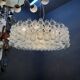 Extra Large Murano Glass Bubble Chandelier / Flushmount, Italy, 1980s