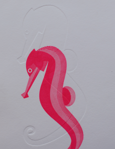 Press engraving duo duo fushia- embossing