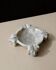 Vintage Mexican marble ashtray from the 1970s, engraved Aztec pattern.