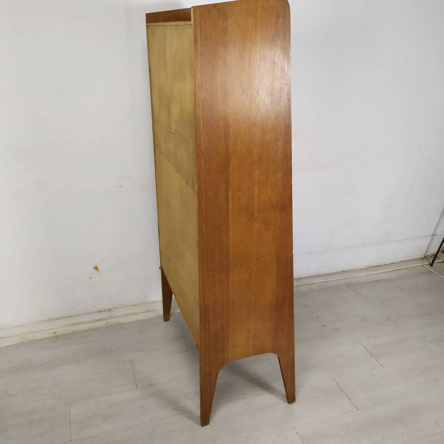 Vintage oak secretary shelf