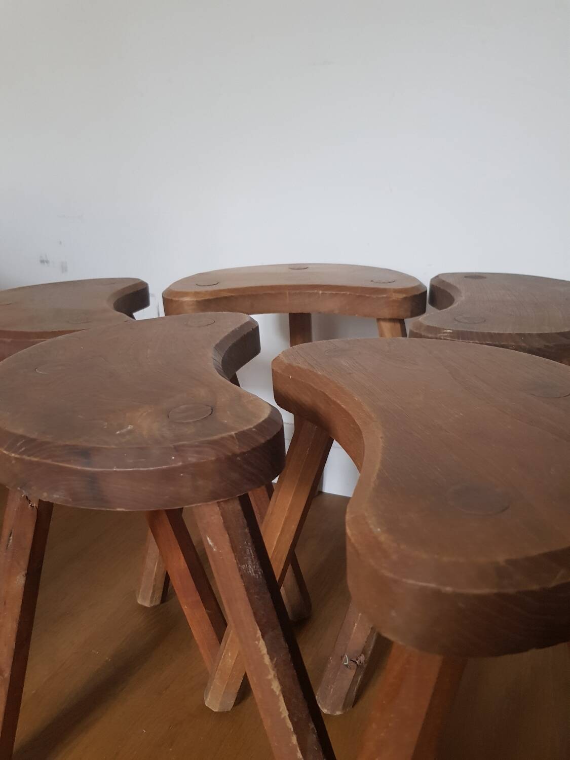 Set of 5 vintage tripods