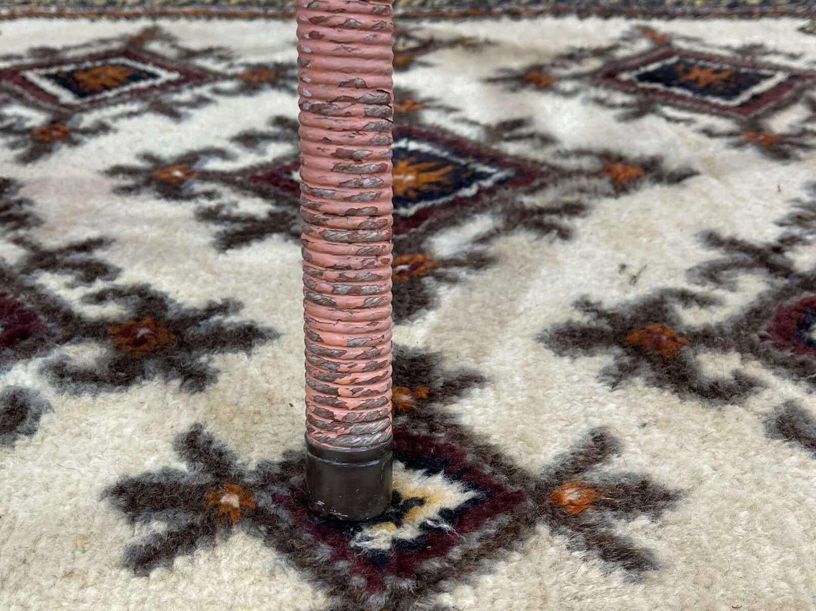 English Lloyd Loom pedestal table from the 1930s