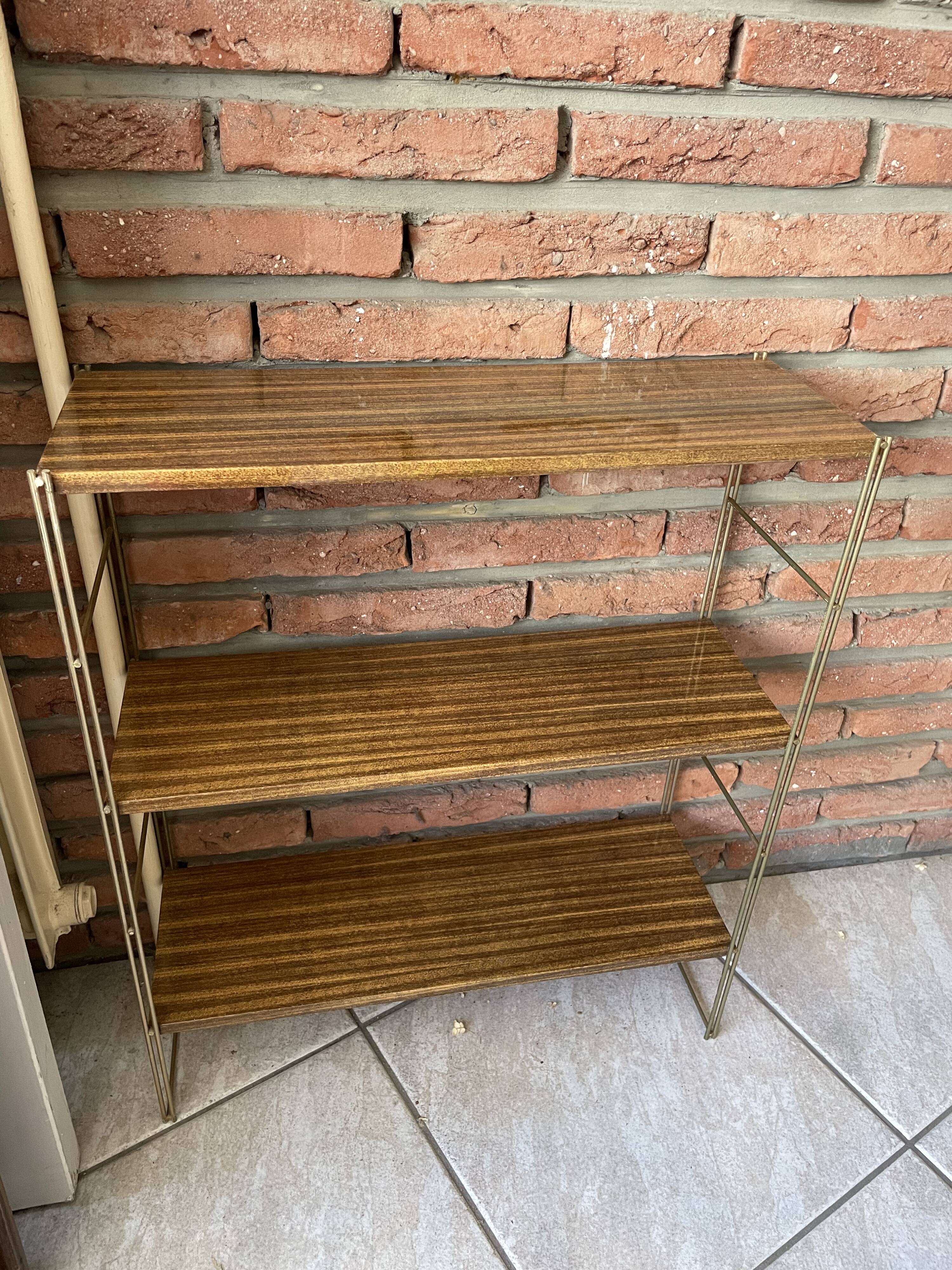 Iron and sheet metal shelf