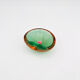 Miniature Vide-Poche Murano Sommerso Bullicante Green Pink Labelled 60s