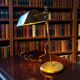 Vintage brass banker lamp / desk lamp / table lamp