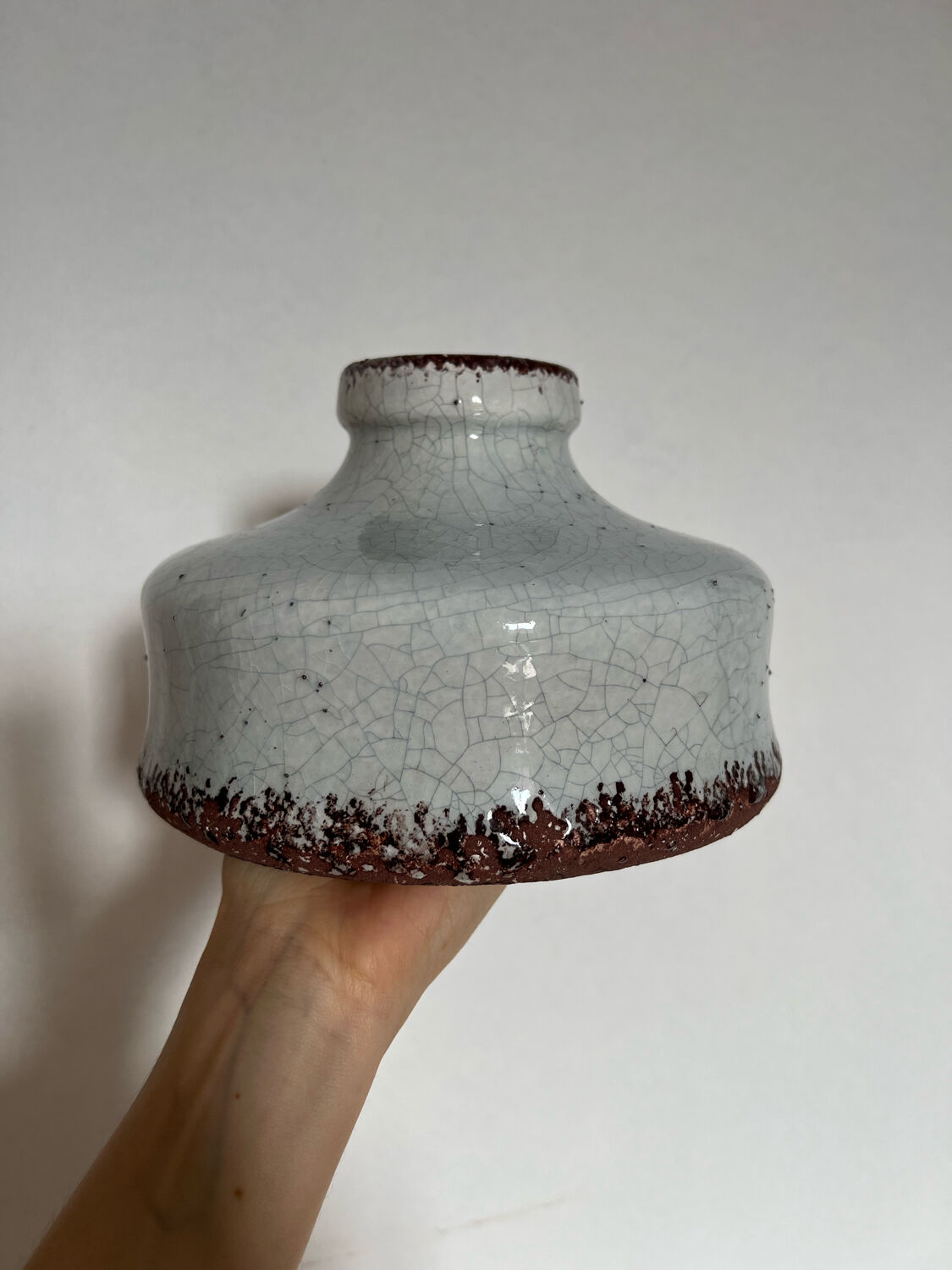 Raku style vase