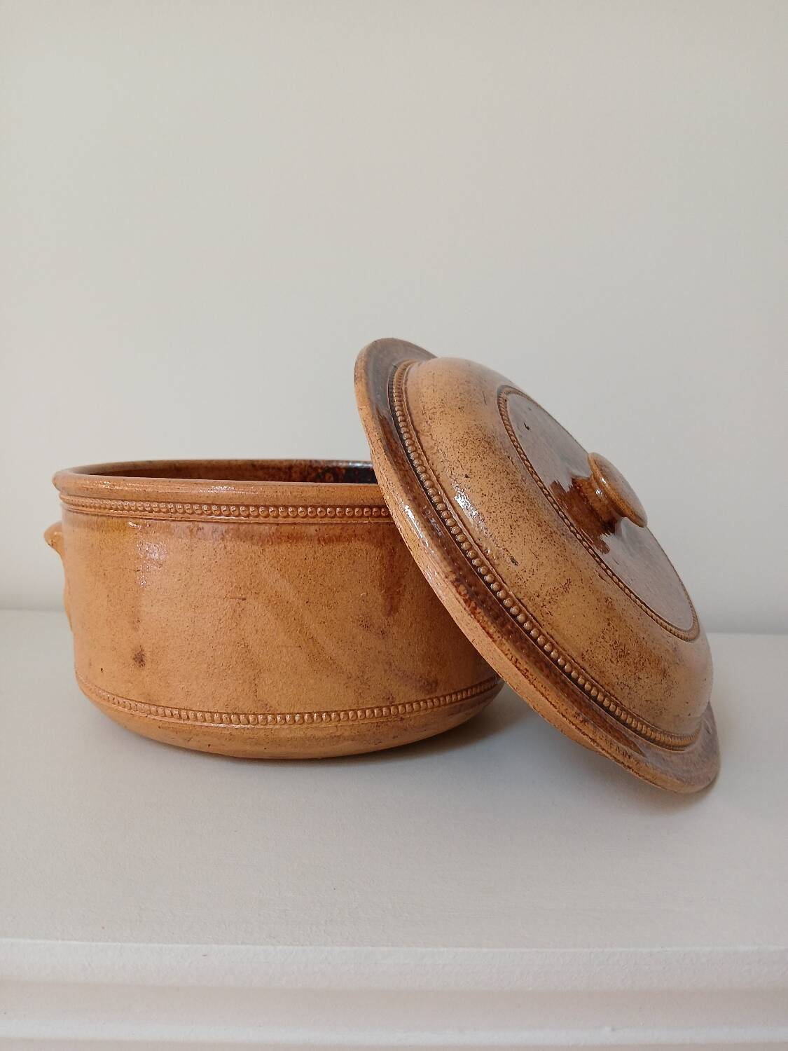 Vegetable salad bowl terracotta pottery