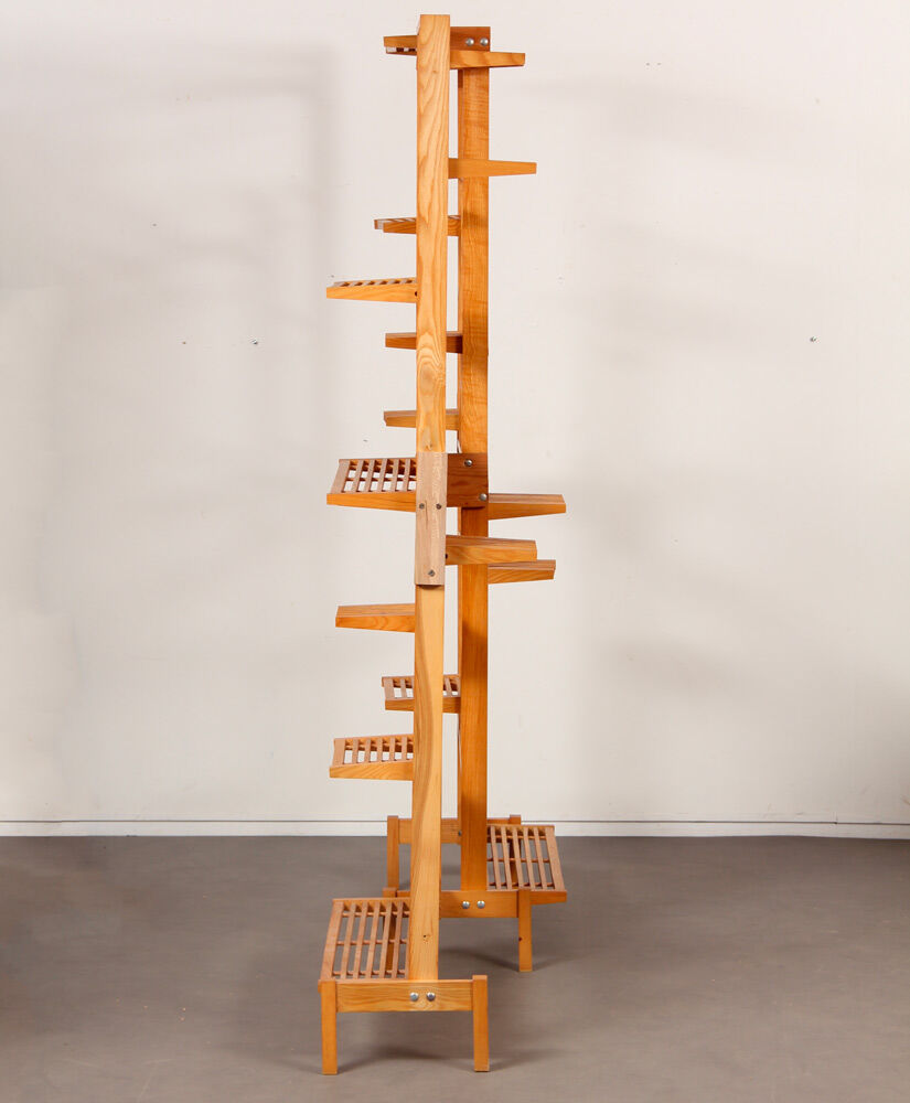 Vintage wooden plant holder, Czech manufacture, 1970