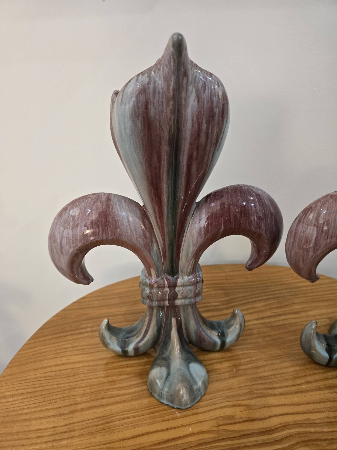 Pair of glazed ceramic vases