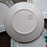 Dessert plates "Meudon" faience of Badonviller