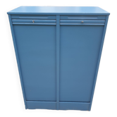 70s double curtain filing cabinet