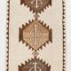 3x11 Brown Beige Persian Kilim Runner Rug, 107x333Cm