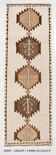 3x11 Brown Beige Persian Kilim Runner Rug, 107x333Cm