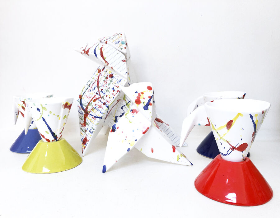 Coffee service "origami", contemporary design