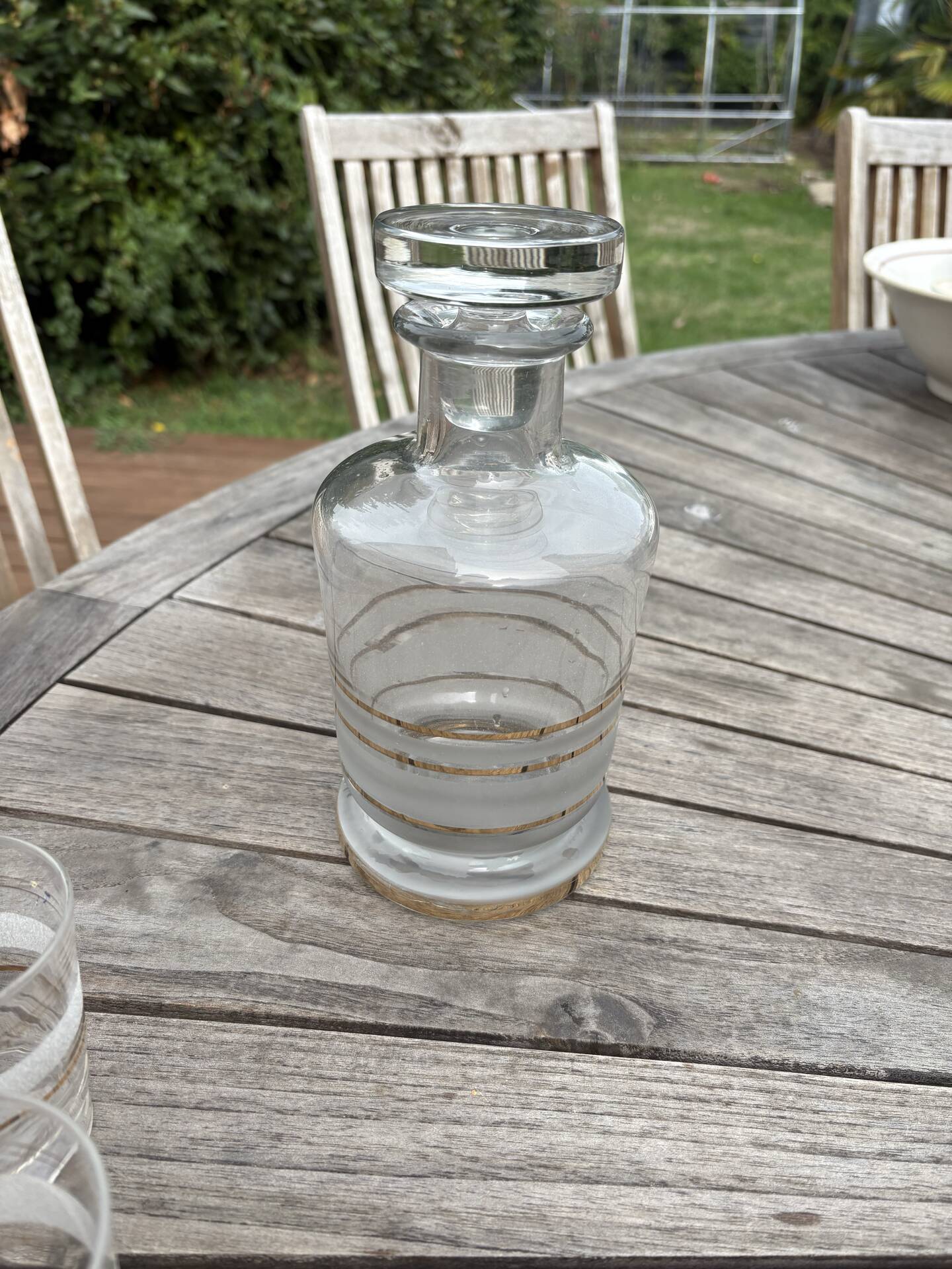 Vintage glasses and carafe