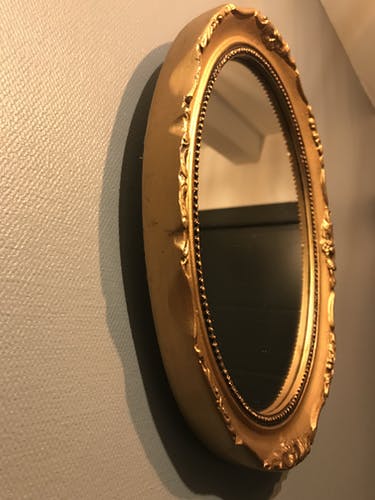 Golden old mirror 34x27cm