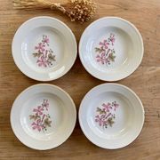 4 assiettes creuses Boch La Louvière Belgium