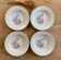 4 assiettes creuses Boch La Louvière Belgium