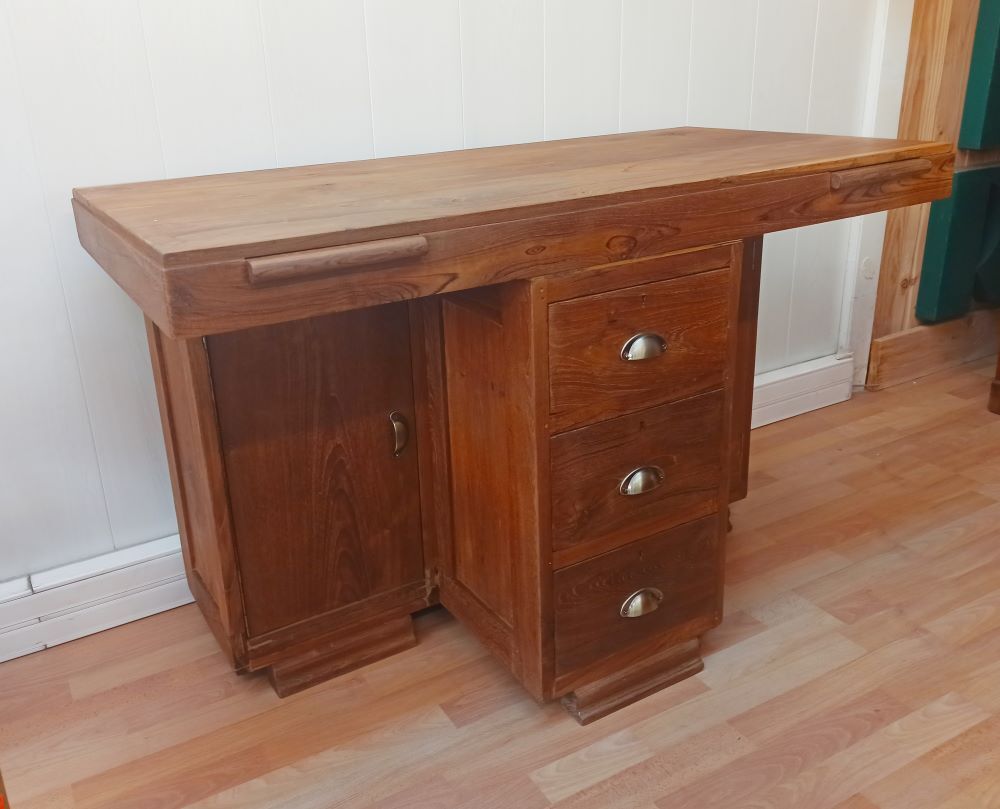 Accounting office teak massive 30s