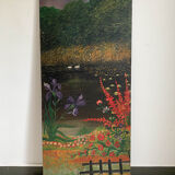 Oil painting on wood