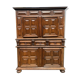 Meuble cabinet louis xiii double corps armoire renaissance ancien