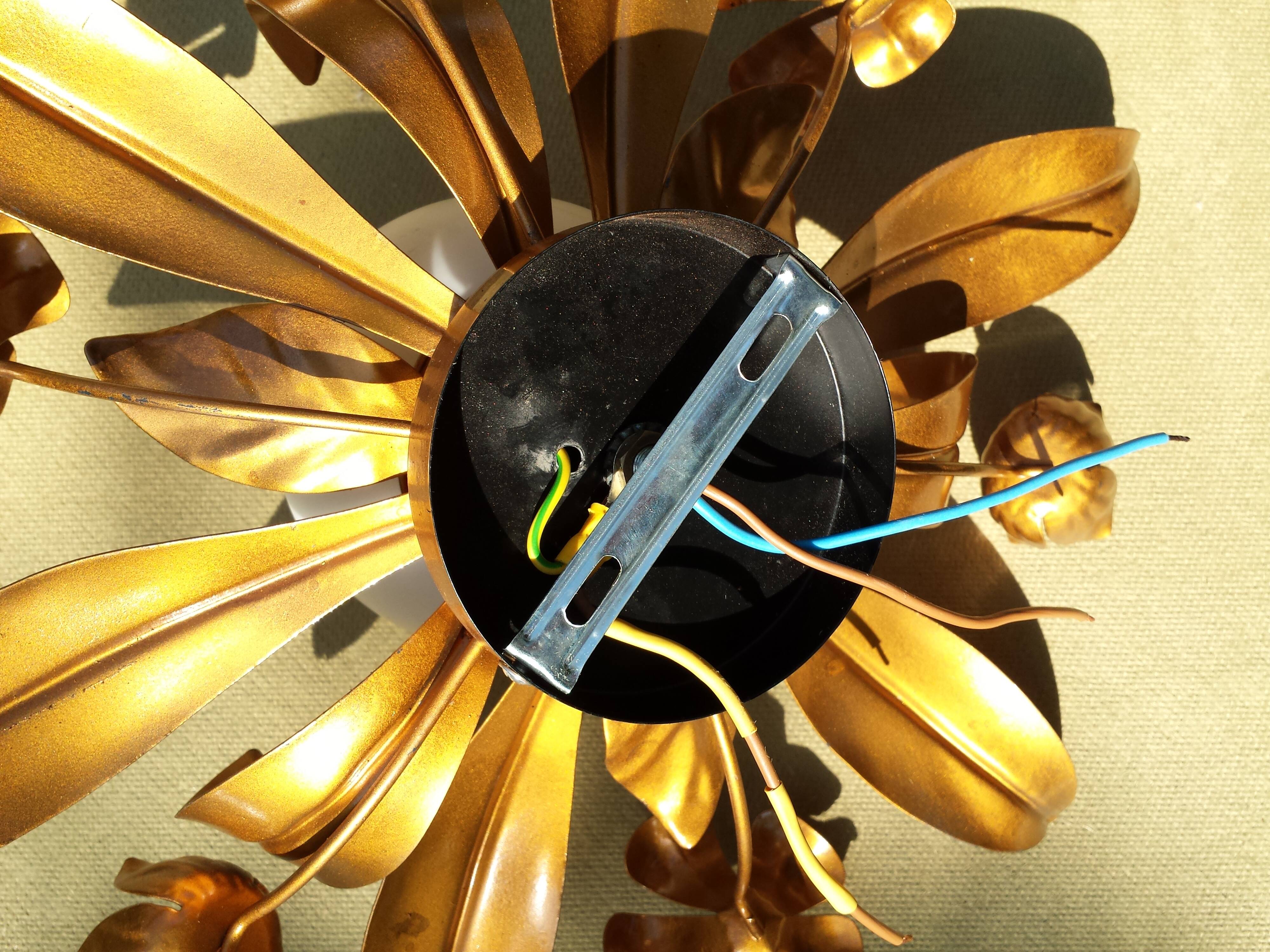 Ceiling Light Wall Lamp Sun Gold Globe